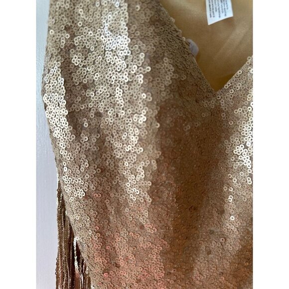 Women’s size medium gold sequin blouse - Picture 4 of 9